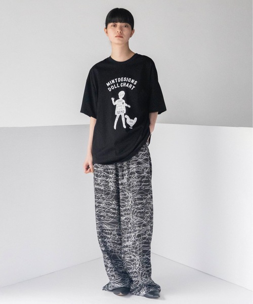 mintdesigns(ミントデザインズ)の「DOLL CHART T-SHIRT(Tシャツ/カットソー・レディース・ホワイト/ブラック・5/2)」の12枚目の写真