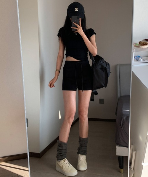 Mela(メラ)の「カットショートパンツ(その他パンツ・レディース・グレー/ブラック・S/M/L)」の22枚目の写真