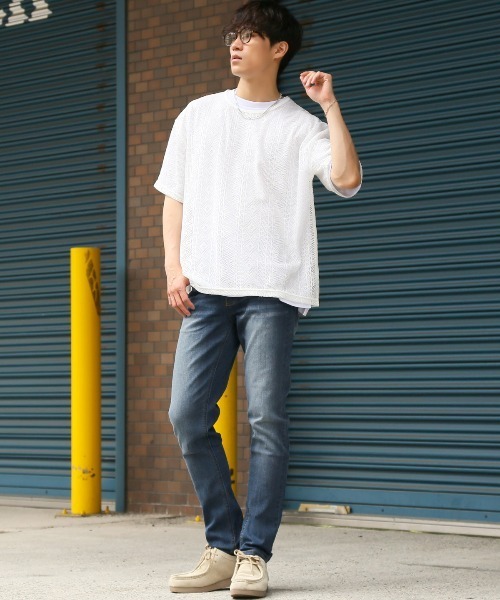 LUXSTYLE(ラグスタイル)の「テーパードデニムパンツ(デニムパンツ・メンズ・インディゴブルー/ブルー・S/L/XL/M)」の7枚目の写真
