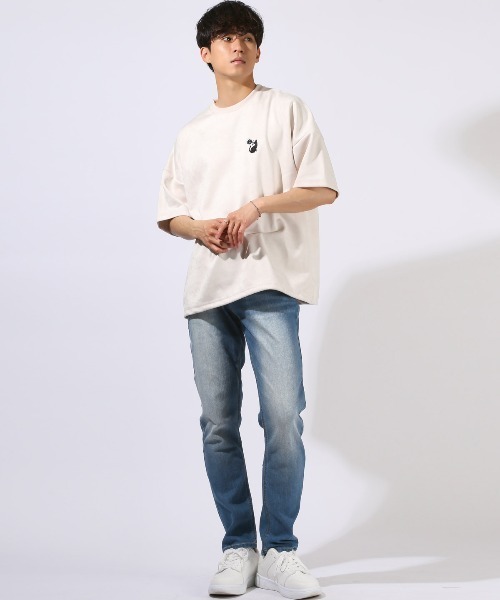 LUXSTYLE(ラグスタイル)の「テーパードデニムパンツ(デニムパンツ・メンズ・インディゴブルー/ブルー・S/L/XL/M)」の9枚目の写真