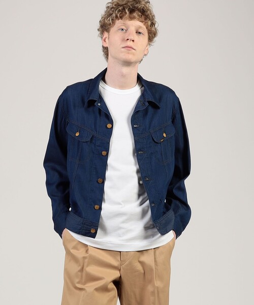 Lee(リー)の「【別注】Lee Westerner Jacket 3.2オンスデニム(ブルゾン・メンズ・ダークブルー/ネイビー・40/38/36)」の3枚目の写真