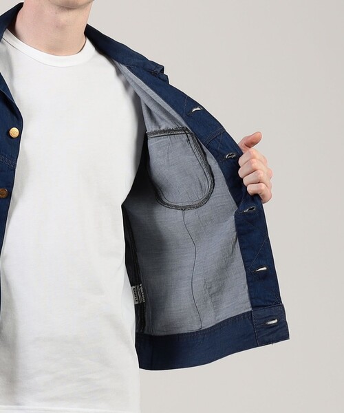 Lee(リー)の「【別注】Lee Westerner Jacket 3.2オンスデニム(ブルゾン・メンズ・ダークブルー/ネイビー・40/38/36)」の7枚目の写真