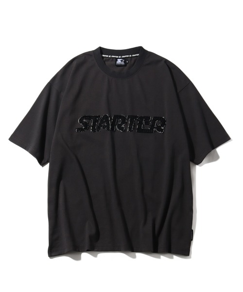 セール】【STARTER /スターター】 ロゴアップリケ半袖Tシャツ（T