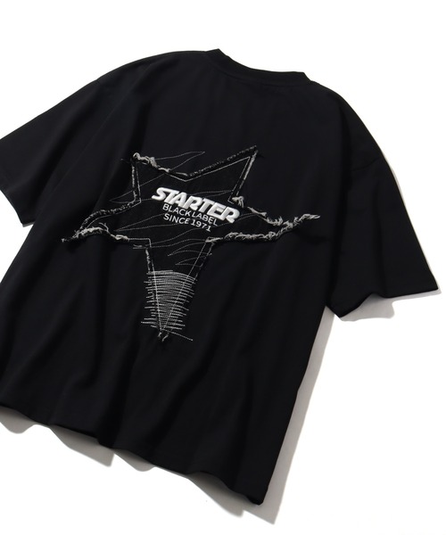 セール】【STARTER /スターター】 ロゴアップリケ半袖Tシャツ（T