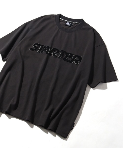 セール】【STARTER /スターター】 ロゴアップリケ半袖Tシャツ（T