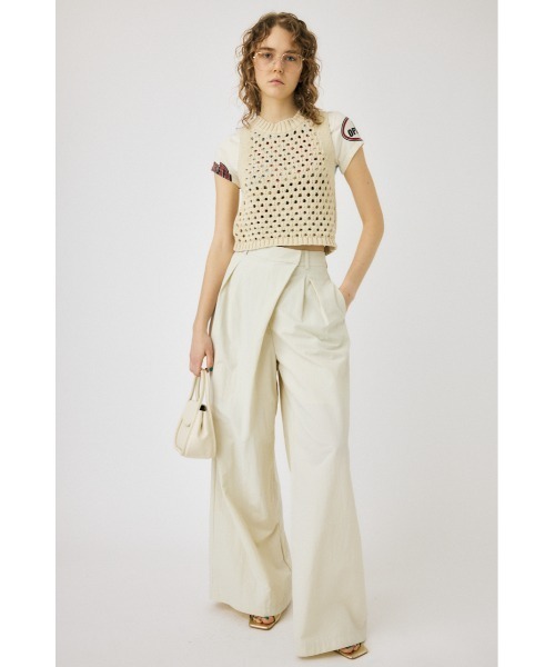 MOUSSY（マウジー）の「【EC・一部店舗限定】REMAKE PRINT TINY Tシャツ（Tシャツ/カットソー・レディース・オフホワイト/ネイビー・FREE）」の21枚目の写真