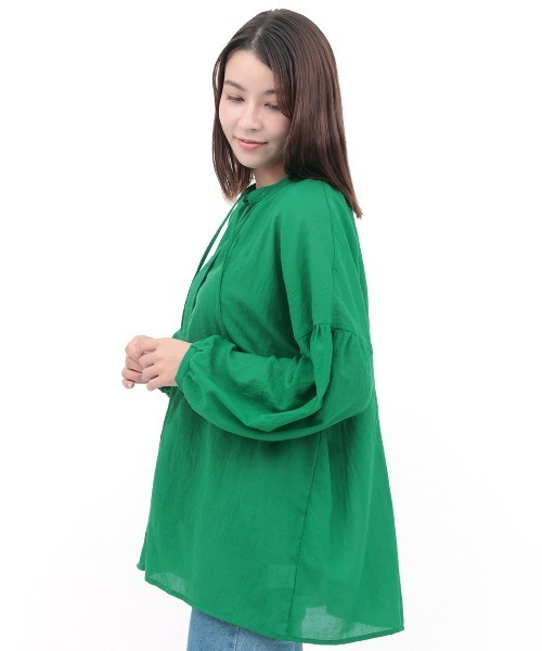 チチカカ(チチカカ)の「袖ボリュームシアーブラウス(シャツ/ブラウス・レディース・ベージュ/その他1/グリーン・FREE)」の12枚目の写真