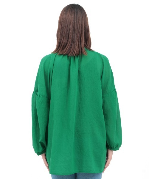 チチカカ(チチカカ)の「袖ボリュームシアーブラウス(シャツ/ブラウス・レディース・ベージュ/その他1/グリーン・FREE)」の13枚目の写真