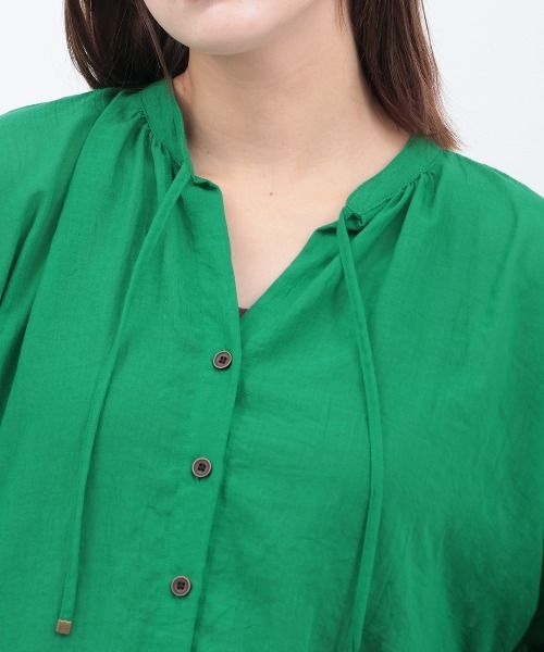 チチカカ(チチカカ)の「袖ボリュームシアーブラウス(シャツ/ブラウス・レディース・ベージュ/その他1/グリーン・FREE)」の14枚目の写真