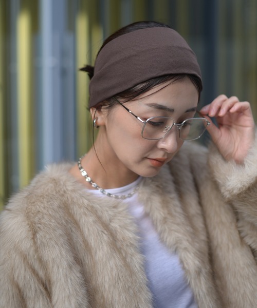 Marient（マリエント）の「Wide Hair Band/Turba 10㎝/ヘアバンド　ターバン（ヘアバンド・レディース・ブラック/クリーム/ブラウン・FREE）」の3枚目の写真