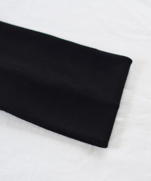 Marient（マリエント）の「Wide Hair Band/Turba 10㎝/ヘアバンド　ターバン（ヘアバンド・レディース・ブラック/クリーム・FREE）」の8枚目の写真