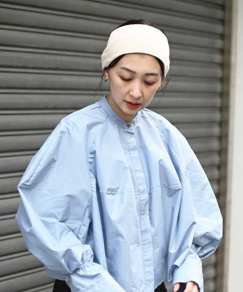 Marient（マリエント）の「Wide Hair Band/Turba 10㎝/ヘアバンド　ターバン（ヘアバンド・レディース・ブラック/クリーム・FREE）」の6枚目の写真