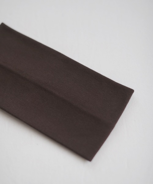 Marient（マリエント）の「Wide Hair Band/Turba 10㎝/ヘアバンド　ターバン（ヘアバンド・レディース・ブラック/クリーム・FREE）」の14枚目の写真