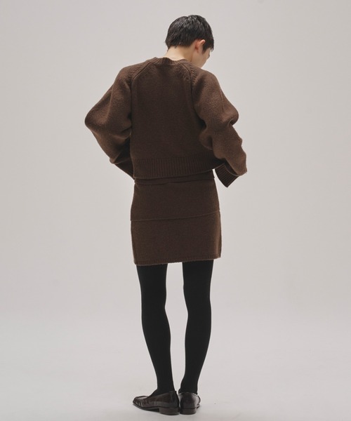 TODAYFUL（トゥデイフル）の「Layered Knit Skirt（スカート・レディース・ブラウン/ブラック/チャコールグレー・FREE）」の7枚目の写真