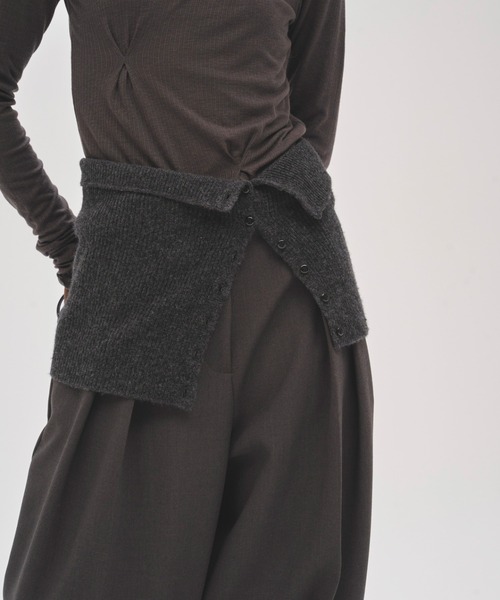 TODAYFUL（トゥデイフル）の「Layered Knit Skirt（スカート・レディース・ブラウン/ブラック/チャコールグレー・FREE）」の12枚目の写真