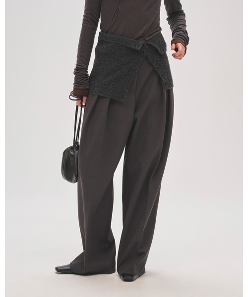 TODAYFUL（トゥデイフル）の「Layered Knit Skirt（スカート・レディース・ブラウン/ブラック/チャコールグレー・FREE）」の13枚目の写真