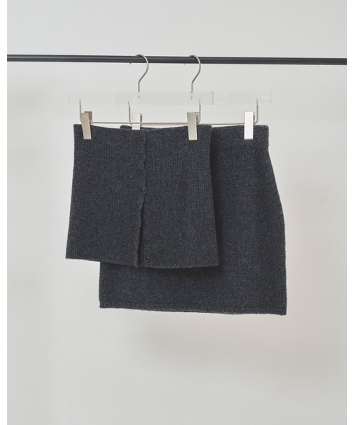 TODAYFUL（トゥデイフル）の「Layered Knit Skirt（スカート・レディース・ブラウン/ブラック/チャコールグレー・FREE）」の16枚目の写真