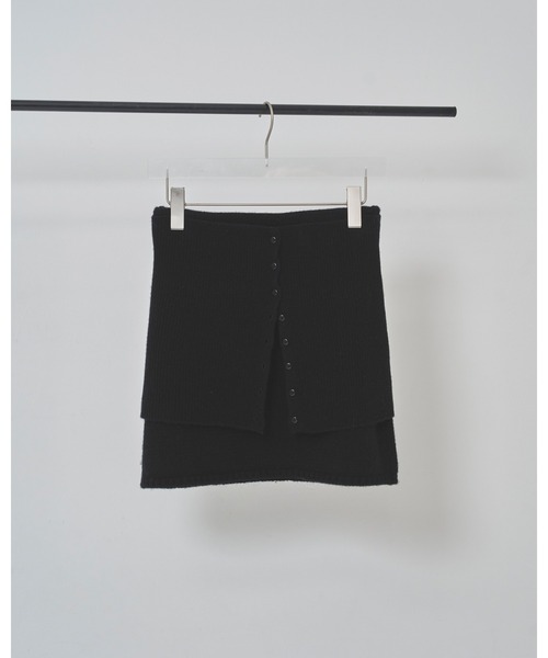 TODAYFUL（トゥデイフル）の「Layered Knit Skirt（スカート・レディース・ブラウン/ブラック/チャコールグレー・FREE）」の17枚目の写真