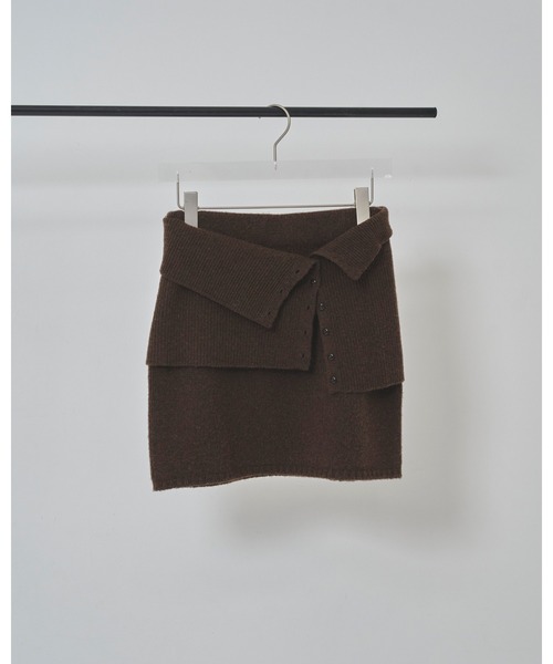 TODAYFUL（トゥデイフル）の「Layered Knit Skirt（スカート・レディース・ブラウン/ブラック/チャコールグレー・FREE）」の18枚目の写真