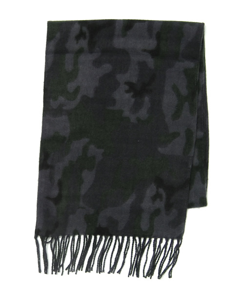 the Union カモフラージュマフラー　グレーXブラック　新品 ジョシュアエリス Joshua Ellis TCS51612 TCS51613 マフラー メンズ