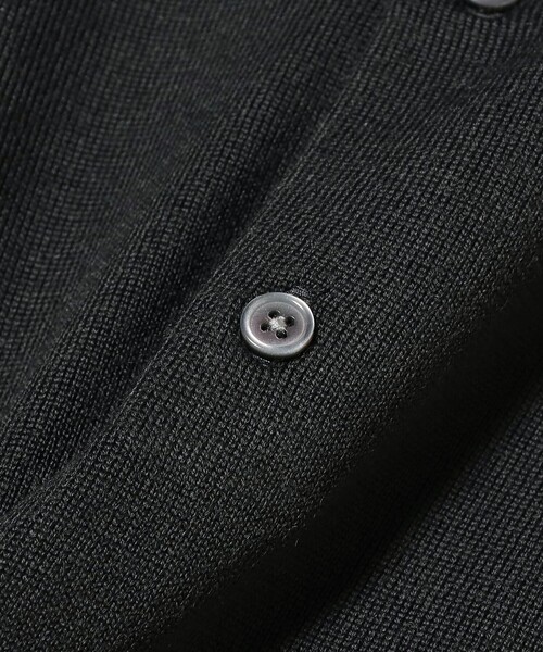 B:MING by BEAMS（ビーミングバイビームス）の「14ゲージ ニット ポロシャツ（ポロシャツ・メンズ・ブラック/チャコールグレー・SMALL/MEDIUM/LARGE）」の6枚目の写真