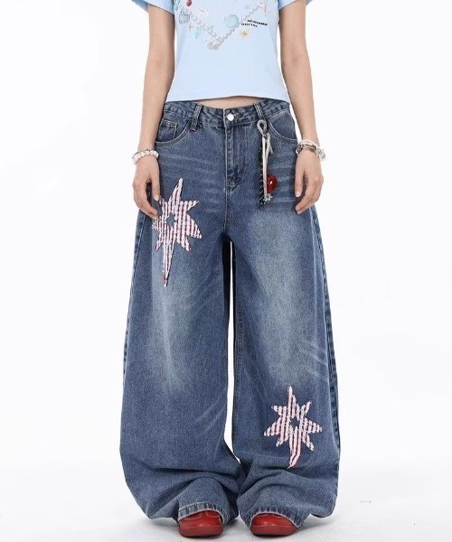 FreeZone（フリーゾーン）の「ビッグシルエット ワイドデニムパンツ（デニムパンツ・メンズ・ブルー・S/M/L）」の10枚目の写真