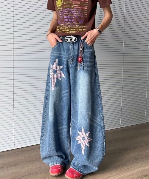 FreeZone（フリーゾーン）の「ビッグシルエット ワイドデニムパンツ（デニムパンツ・メンズ・ブルー・S/M/L）」の22枚目の写真