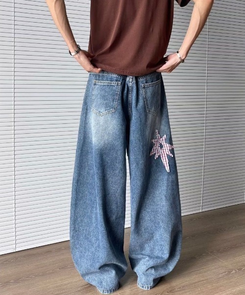 FreeZone（フリーゾーン）の「ビッグシルエット ワイドデニムパンツ（デニムパンツ・メンズ・ブルー・S/M/L）」の20枚目の写真