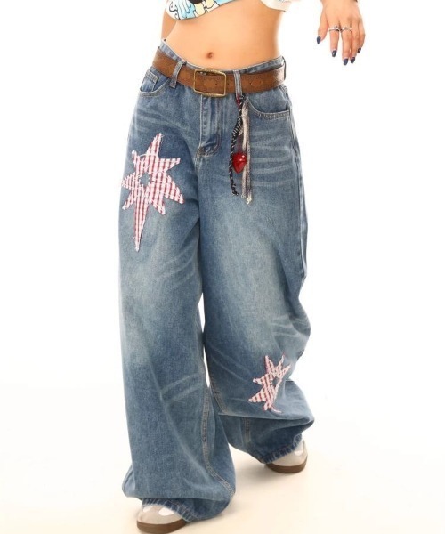 FreeZone（フリーゾーン）の「ビッグシルエット ワイドデニムパンツ（デニムパンツ・メンズ・ブルー・S/M/L）」の18枚目の写真