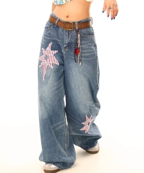 FreeZone（フリーゾーン）の「ビッグシルエット ワイドデニムパンツ（デニムパンツ・メンズ・ブルー・S/M/L）」の16枚目の写真