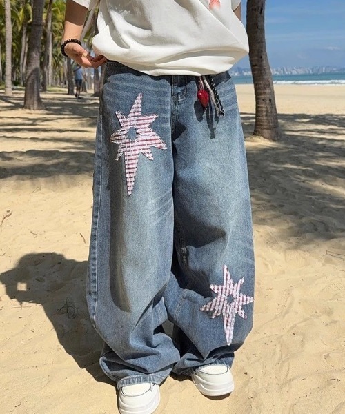 FreeZone（フリーゾーン）の「ビッグシルエット ワイドデニムパンツ（デニムパンツ・メンズ・ブルー・S/M/L）」の15枚目の写真