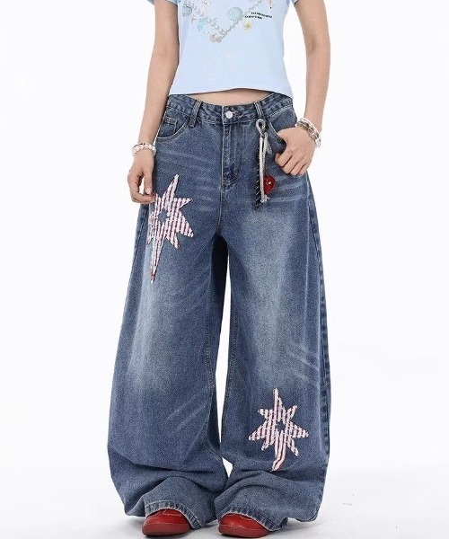 FreeZone（フリーゾーン）の「ビッグシルエット ワイドデニムパンツ（デニムパンツ・メンズ・ブルー・S/M/L）」の14枚目の写真