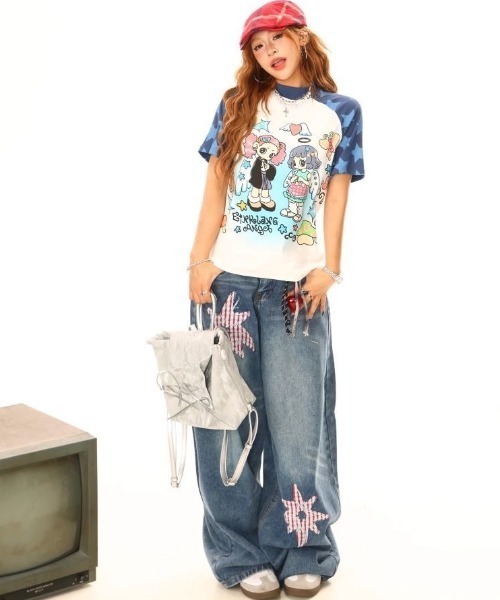 FreeZone（フリーゾーン）の「ビッグシルエット ワイドデニムパンツ（デニムパンツ・メンズ・ブルー・S/M/L）」の12枚目の写真