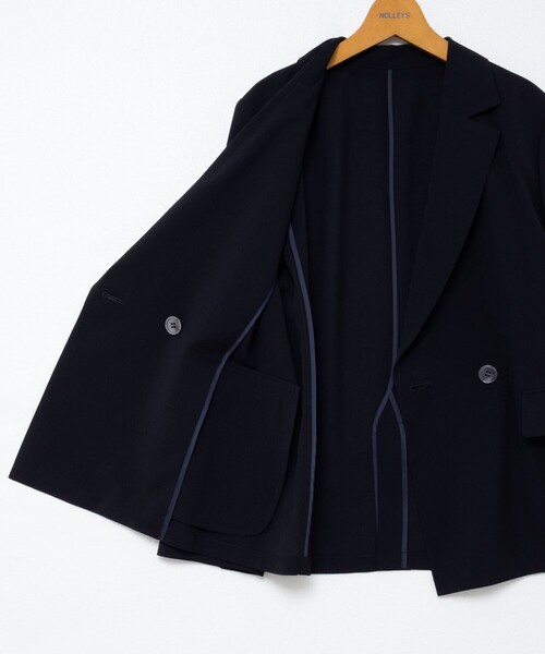 NOLLEY’S（ノーリーズ）の「ウォッシャブルエコボイルテーラードジャケット（テーラードジャケット・レディース・キャメル/ネイビー・36/38）」の21枚目の写真