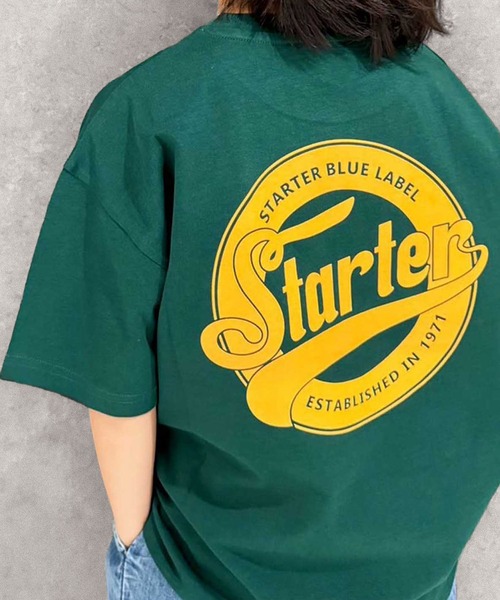 STARTER（スターター）の「STARTER /スターター ワンポイントロゴ&バックプリントオーバーサイズTシャツ 半袖 コットン100% キッズ（Tシャツ/カットソー・キッズ・パープル/チャコール/ブラック系/オレンジ/ネイビー/グリーン系/オフホワイト/杢グレー/ダークグリーン/グレー系/ホワイト系3/ブラック系2/ブラック/ホワイト系/ホワイト系2/グレー系2・110/120/130/140/150/160）」の13枚目の写真