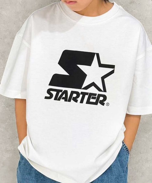 STARTER（スターター）の「STARTER /スターター ワンポイントロゴ&バックプリントオーバーサイズTシャツ 半袖 コットン100% キッズ（Tシャツ/カットソー・キッズ・パープル/チャコール/ブラック系/オレンジ/ネイビー/グリーン系/オフホワイト/杢グレー/ダークグリーン/グレー系/ホワイト系3/ブラック系2/ブラック/ホワイト系/ホワイト系2/グレー系2・110/120/130/140/150/160）」の17枚目の写真