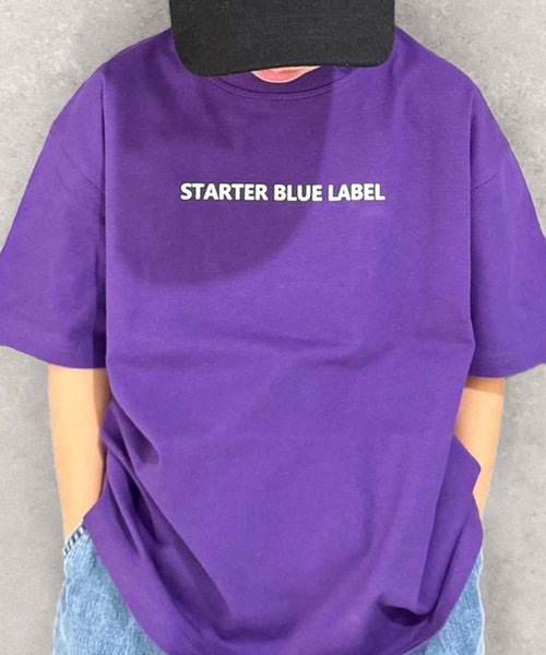 STARTER（スターター）の「STARTER /スターター ワンポイントロゴ&バックプリントオーバーサイズTシャツ 半袖 コットン100% キッズ（Tシャツ/カットソー・キッズ・パープル/チャコール/ブラック系/オレンジ/ネイビー/グリーン系/オフホワイト/杢グレー/ダークグリーン/グレー系/ホワイト系3/ブラック系2/ブラック/ホワイト系/ホワイト系2/グレー系2・110/120/130/140/150/160）」の22枚目の写真