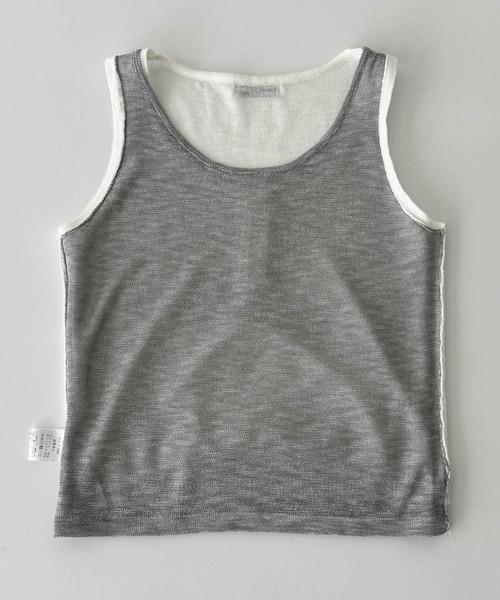 CANAL JEAN（キャナルジーン）の「El mar　レイヤードニットタンク（タンクトップ・レディース・ブラック/ホワイト/レッド・ONE SIZE）」の18枚目の写真