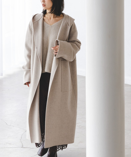 追加》Super160sリバーフーディーコート（その他アウター）｜NOBLE