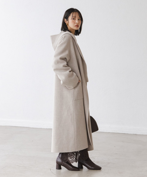 追加》Super160sリバーフーディーコート（その他アウター）｜NOBLE