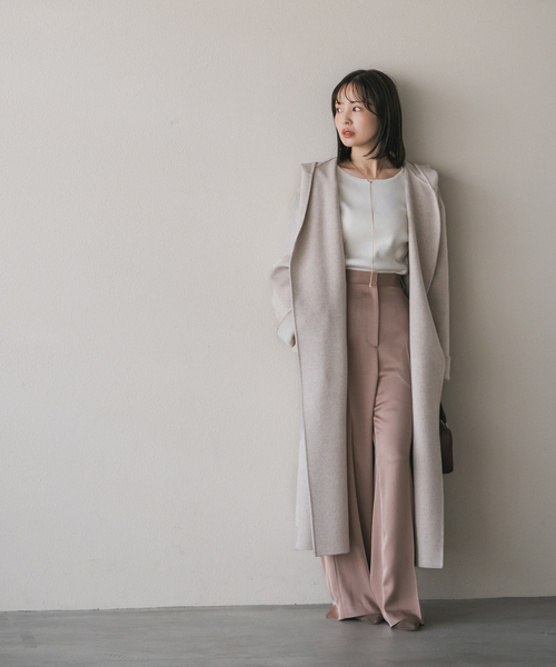 セール】《追加》Super160sリバーフーディーコート（その他アウター