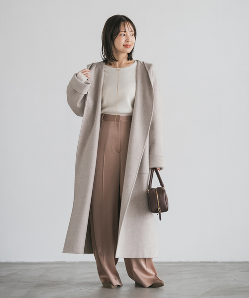 セール】《追加》Super160sリバーフーディーコート（その他アウター