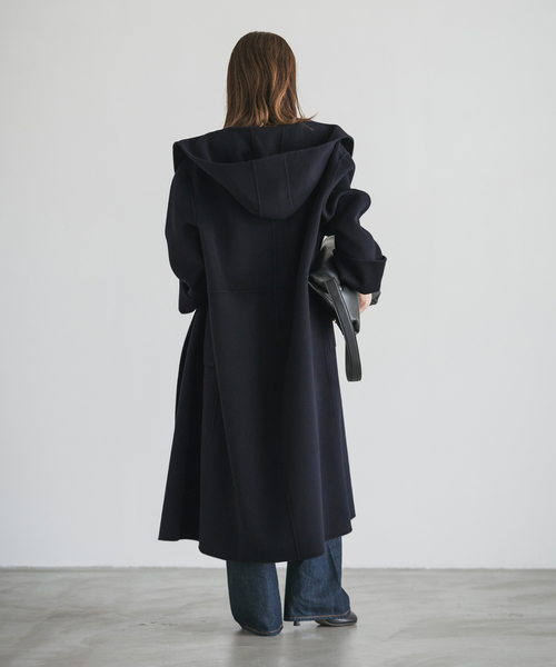 セール】《追加》Super160sリバーフーディーコート（その他アウター