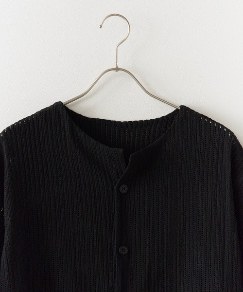 ROOPTOKYO（ループトウキョウ）の「半袖メッシュノーカラーシャツ（シャツ/ブラウス・メンズ・ホワイト/ブラック・L/M）」の5枚目の写真