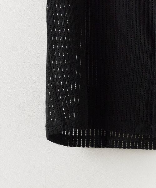 ROOPTOKYO（ループトウキョウ）の「半袖メッシュノーカラーシャツ（シャツ/ブラウス・メンズ・ホワイト/ブラック・L/M）」の8枚目の写真