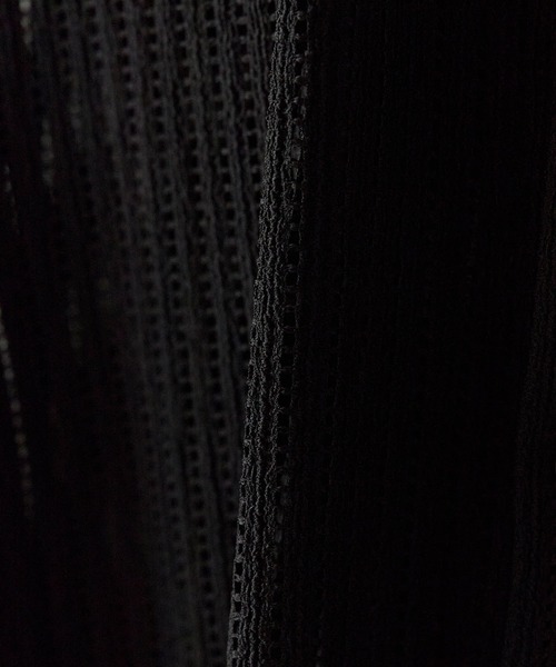 ROOPTOKYO（ループトウキョウ）の「半袖メッシュノーカラーシャツ（シャツ/ブラウス・メンズ・ホワイト/ブラック・L/M）」の9枚目の写真