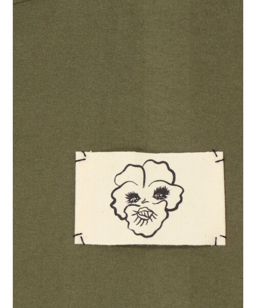 UN3D.（アンスリード）の「【MISATO ANDO】Pansy-chan T / パンジーちゃんTシャツ（Tシャツ/カットソー・レディース・カーキ/ブラック/ホワイト・44/38）」の17枚目の写真