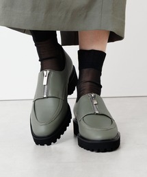 HIMIKO | 【HIMIKO】トラックソールセンタージップローファー/651325(ドレスシューズ)