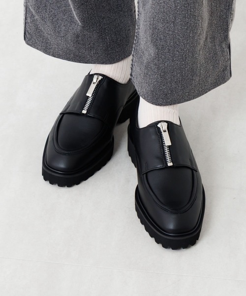 HIMIKO(ヒミコ)の「【HIMIKO】トラックソールセンタージップローファー/651325(ドレスシューズ・レディース・ブラック/カーキ/ガンメタ・25.5cm/23.0cm/25.0cm/24.5cm/24.0cm/23.5cm/22.5cm/22.0cm)」の8枚目の写真