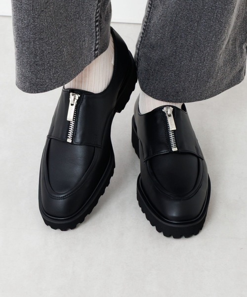 HIMIKO(ヒミコ)の「【HIMIKO】トラックソールセンタージップローファー/651325(ドレスシューズ・レディース・ブラック/カーキ/ガンメタ・25.5cm/23.0cm/25.0cm/24.5cm/24.0cm/23.5cm/22.5cm/22.0cm)」の5枚目の写真